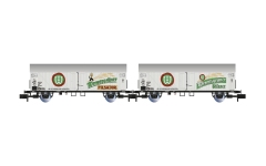 Arnold HN6749 - N - 2-tlg. Set Bierkühlwagen Wernesgrüner, DR, Ep. IV